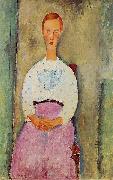 Amedeo Modigliani Jeune fille au corsage a pois Germany oil painting artist